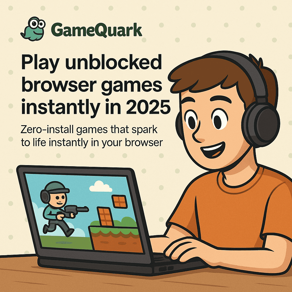 Play unblocked browser games instantly in 2025 on GameQuark